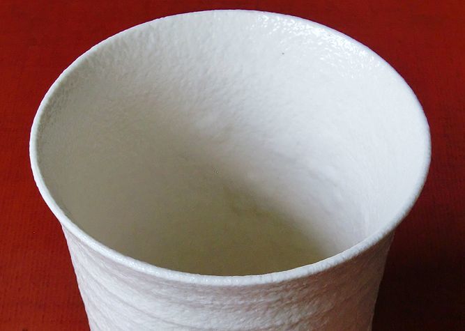 清水焼　マグカップ　さくら（白）